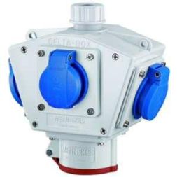 Mennekes 92658 3x SCHUKO 1xCEE16A Delta Box