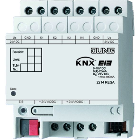 JUNG 2214REGA KNX analog input | 4-way, basic module