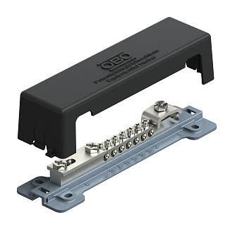 OBO Bettermann 1809 AM for outside 188mm black equipotential bonding rail, 5015105