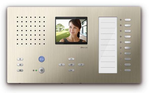 TCS CAI2200-0152 CAI2200 hands-free wall unit champagne Carus Adapto Video color indoor station