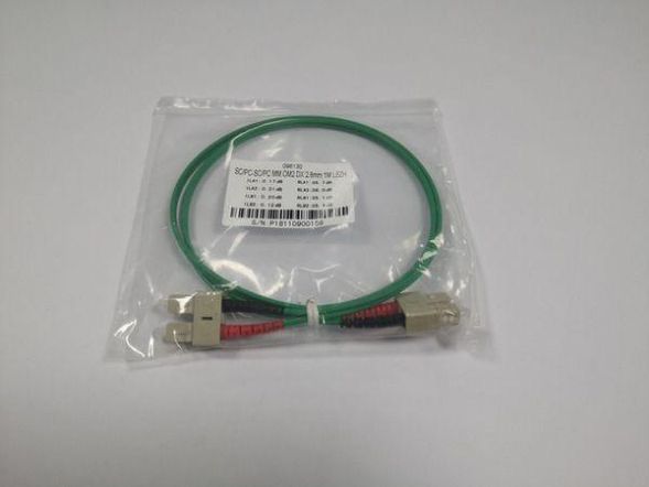 Paschke Datensysteme 1030323GN-01CO SC-D/SC-D 2G50 1.0m CrossOver fiber optic patch cable green clips blue
