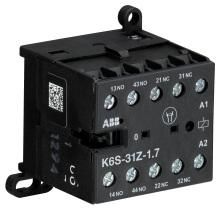 ABB Stotz-Kontakt K6S-31Z-1.7-71, miniature auxiliary contactor 24VDC, 1.7W, GJH1213001R7311