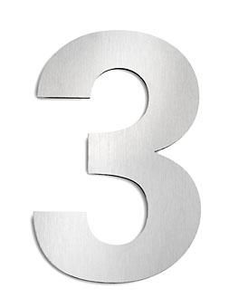 CMD stainless steel house number 3 large G3