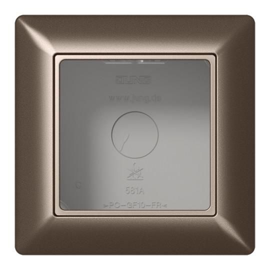 Jung AS581AMO surface-mounted cap 1-way, AS/A series, mocha