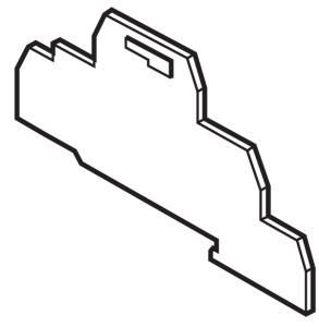 ABB FED6 FED6 end plate 1mm grey