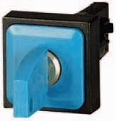 Eaton Q25S1-BL key switch, 2 positions, blue, momentary, 046835