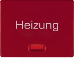 Berker 14880062 rocker with red lens and imprint 'Heizung' red, glossy Berker Arsys