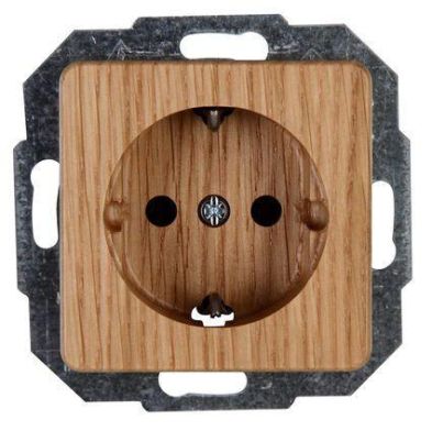 Kopp 914830089 MILANO oak SCHUKO socket