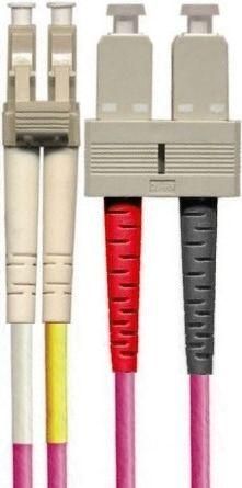 Paschke Datensysteme F22037OM4-15 dx. 50/125m OM4 pink LCd/SCd 15m fiber optic patch cable