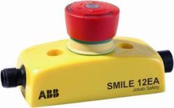 ABB Stotz-Kontakt Smile 12 EA, SMILE 12 EA emergency stop button 1 x 5-pin M12 male and female connector, 2TLA030051R0200