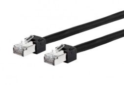 METZ CONNECT 13084V5000-E AWG26 Ultraflex500 VolP 5.0m black patch cable Cat6A