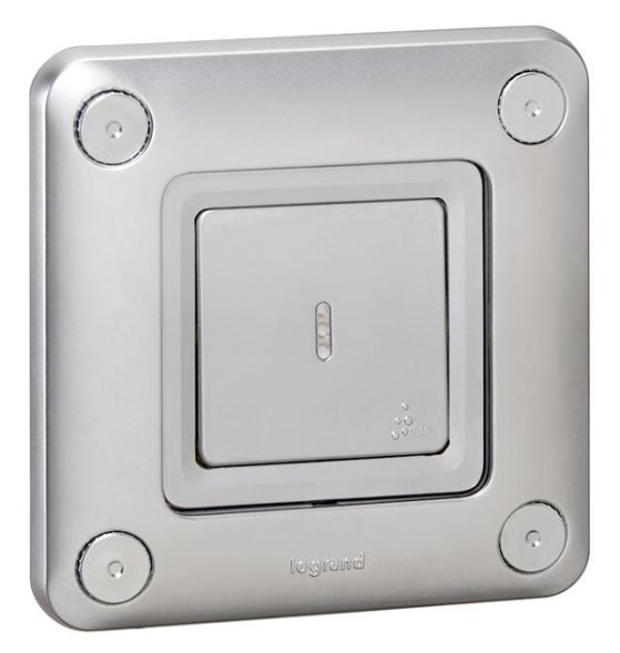 Legrand 077812 Universal off/toggle switch Soliroc 1-pole illuminated, (chrome)