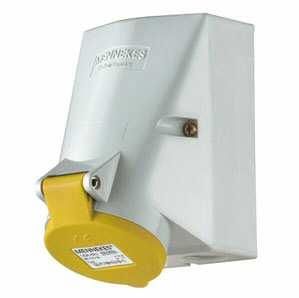 Mennekes 1860 wall socket TwinCONTACT 32A 5-pin 4h 110V IP44