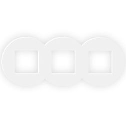 EFAPEL SV TRIPLE FRAME MATTE WHITE