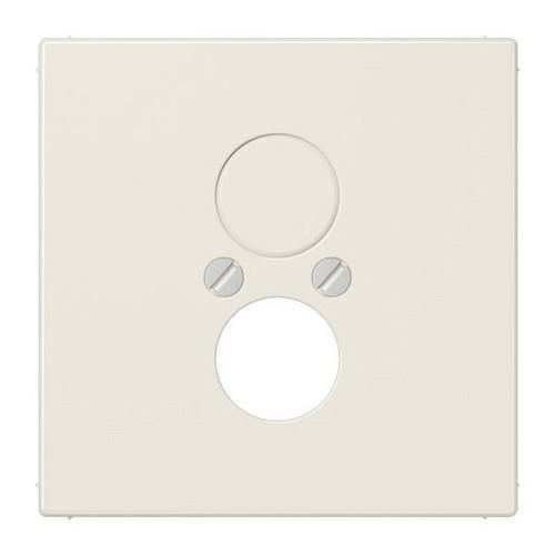 Jung LS962 cover for 2 round connectors up to 18.5 mm Ø, Duroplast, LS series, white