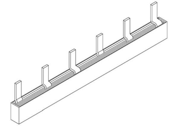 Pollmann 2227302 S-3L-27/6-160 ML 6TE 3-pole 10qmm phase busbar pin