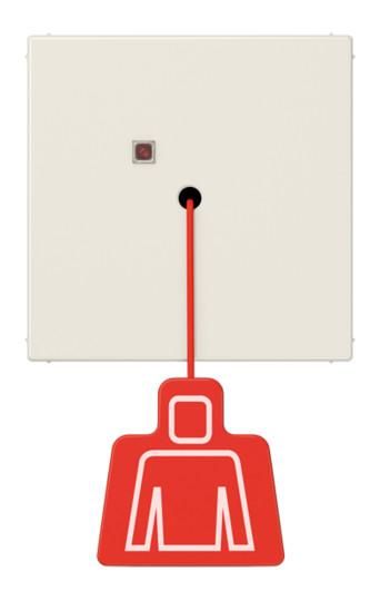 Jung NRSLS0834ZT emergency call system pull switch, LS series, white