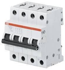 ABB Stotz-Kontakt S203-C20NA, circuit breaker C-Char., 6 kA, 20 A, 3P+NA, 2CDS253103R0204