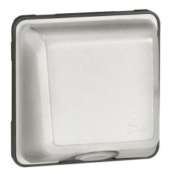 Legrand 077850 cable outlet Soliroc with strain relief, (chrome)