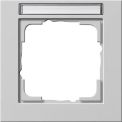 Gira 109137 1f BSF E2 grey cover frame