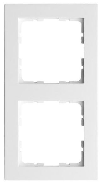 GVS Deutschland G0802CW 2-way white cover frame