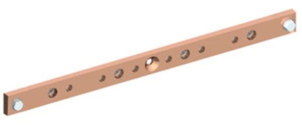 ABB Striebel &amp;amp; John ZX2534 Cu-rail 30x10mm, L:1333mm copper rail, loose delivery, 2CPX042982R9999