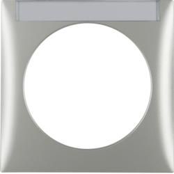 Berker 918032568 Frame 1-way with labelling field chrome, matt lacquered Integro Flow