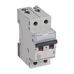 Legrand 403740 Circuit breaker TX3 D25A 2P 6KA 2M