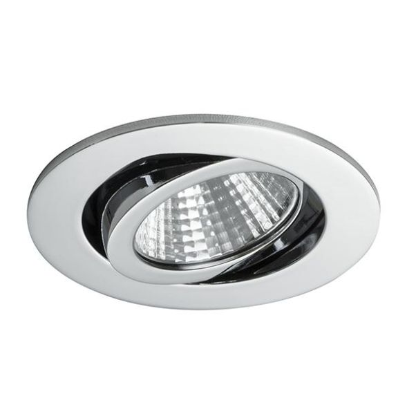 Brumberg 12361023 LED recessed spotlight 350mA, 7W, 3000K, chrome