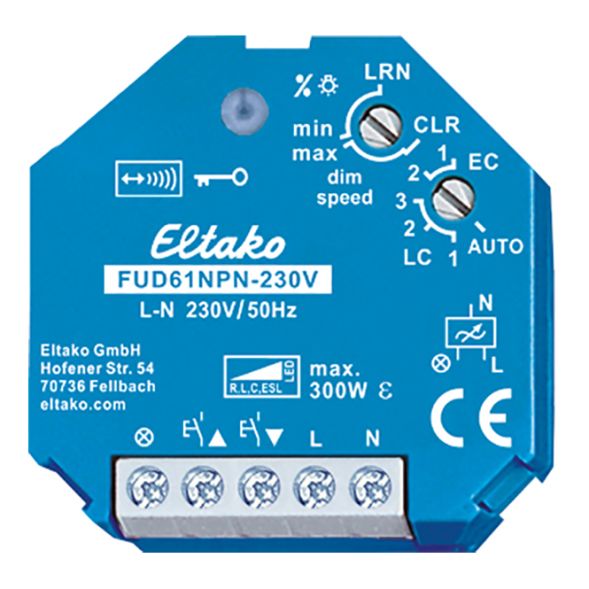 ELTAKO FUD61NPN-230V EnOcean dimmer actuator | 1-way, with neutral conductor