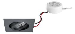 Brumberg 40144643 230V AC 6W 3000K titanium mat LED recessed ceiling spotlight