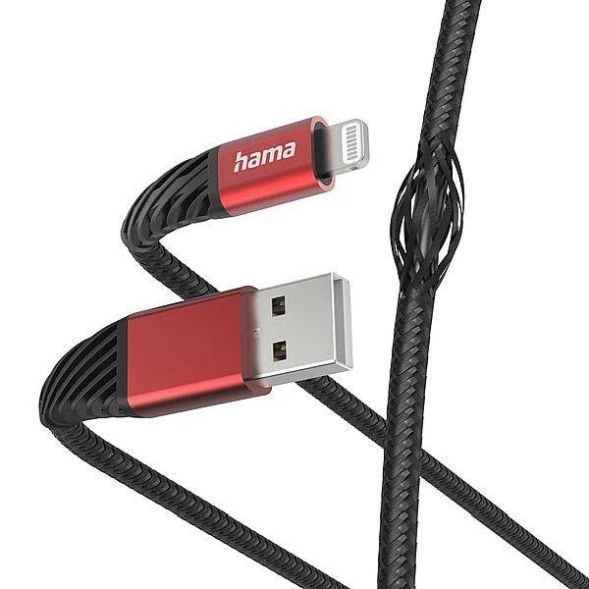 Hama 201538 &amp;#039;Extreme&amp;#039;, USB-A - Lightning, 1.5 m USB charging cable