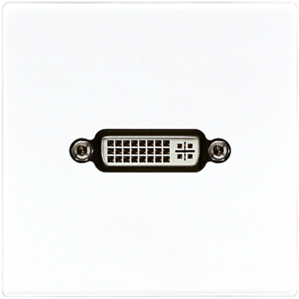 Jung MALS1193WW Multimedia connection system DVI, LS series, alpine white