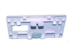 PROTEC.class 05101315 Cable duct BR end piece PBRES 130 130mm pure white