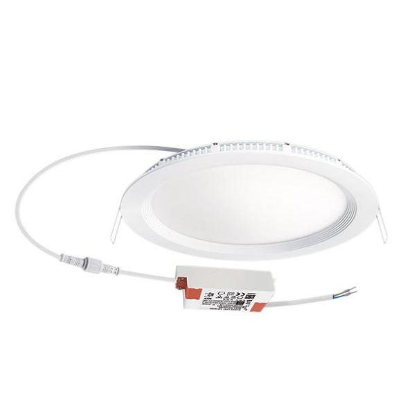 EsyLux EO10299001 LED recessed ceiling spotlight Elsa-2 DL 225 OP 110° 1800 830 white