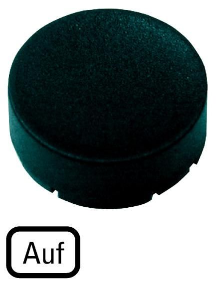 Eaton M22-XDH-S-D3 button plate, high black, OPEN, 218230