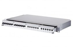 METZ CONNECT 1502220112-E OpDAT PA splice 12xST-S metal OM2 grey patch panel