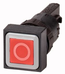 Eaton Q25D-10 push button, red 0, momentary, 090421