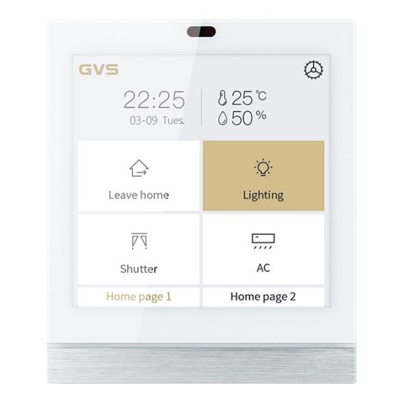 GVS 88188124 KNX touch panel V40s | horizontal/vertical | white | 4 inches