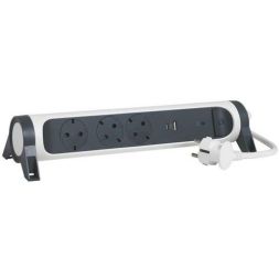 Legrand 694508 rotatable 3xSD USB A+C SPD 1.5m ultrws./sw power strip
