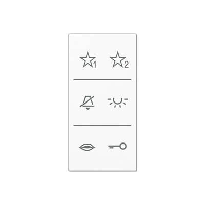 Jung SIA6ADCWW Design Cover Audio, F50, Series AS/A, alpine white