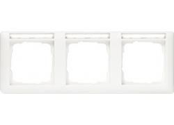 Gira 109327 3-way cover frame BSF horizontal Standard 55 pure white matt