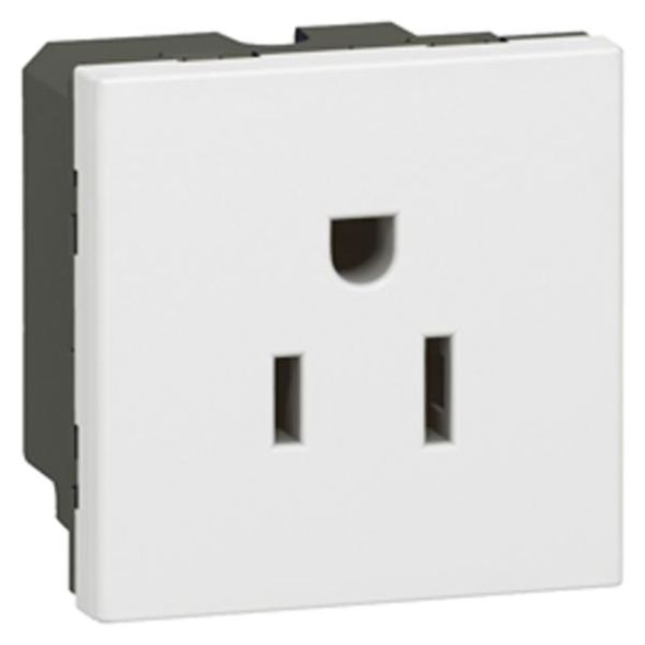 Legrand 077504 socket MOSAIC US 2p+E SK 2mod ws, (white)
