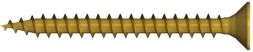 Reisser 009200S122-030035S-1 R2 chipboard screws, flat countersunk head, PZ, full thread, 3.0 x 35, steel, galvanized, yellow, 1x sliding, pack of 50