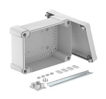 OBO Bettermann X25C R LGR with rail 286x202 light grey empty housing, 2005502