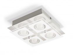 Philips 3951911P1 Polygon 4.3W 1360lm 3000K IP20 Chrome LED wall / ceiling light