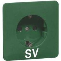 Hochköpper 00800111 D 80.6611 NA SV green socket SCHUKO