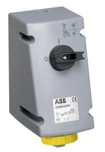 ABB Stotz-Kontakt 432MVS4W, Switchable wall socket, 32 A 4h, IP67, 3P+N+E, 2CMA167887R1000