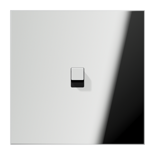 Jung GCR12-0E22 cover with rocker arm, cube, 1-way, 1 rocker arm, series LS 1912, glossy chrome