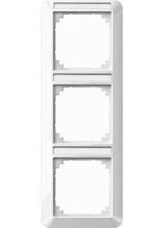 MERTEN 385319 Frame 3-way vertical polar white glossy